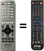 Mando a distancia equivalente National DVD S-295