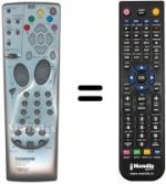 Replacement remote control Thomson DTH 5400