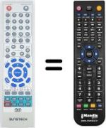 Télécommande équivalente Sunstech LCX-UD750