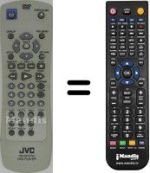 Mando a distancia equivalente JVC XV-N450 B
