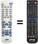 Télécommande équivalente JVC XV-S40