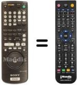 Télécommande équivalente Sony DVP-S 735