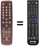 Télécommande équivalente TELEGAZI SC 5800 CI