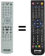Télécommande équivalente Sony DVP-NS 92 V