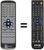 Mando a distancia equivalente Telesystem TS 5200 VXB