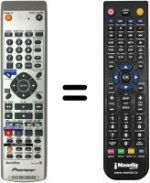Mando a distancia equivalente Pioneer DVR 3100 S