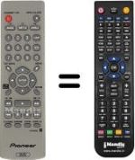 Mando a distancia equivalente Pioneer DVD 470
