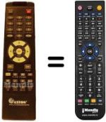 Mando a distancia equivalente Aston XENA 1501