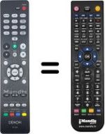 Télécommande équivalente Denon Denon-RC1226