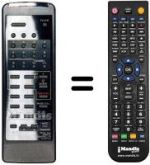 Télécommande équivalente Orion VH1177