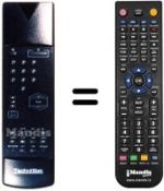 Télécommande équivalente Technisat ST3002S (ver. 1)