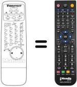 Replacement remote control Irradio FTC1449