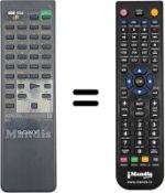 Mando a distancia equivalente Sony SLV-213