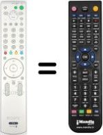 Mando a distancia equivalente Sony KV-32XL90E