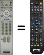 Mando a distancia equivalente Sony KDL-20S2030