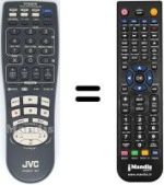Mando a distancia equivalente JVC HR-J790EU