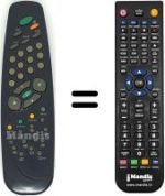Replacement remote control Vestel CT7212