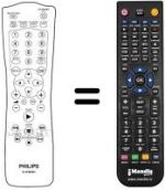 Mando a distancia equivalente Philips 21PV715