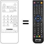 Mando a distancia equivalente Toshiba 1400RDT