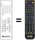 Télécommande équivalente SCHNEIDER STV7000