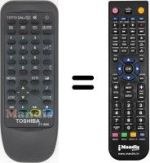 Télécommande équivalente Toshiba CT-9859
