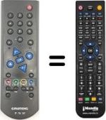 Mando a distancia equivalente Grundig DTR6000S