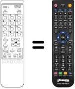 Télécommande équivalente Hitachi RC2585111 / 01