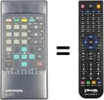 Mando a distancia equivalente Grundig CUC5301