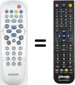 Télécommande équivalente Philips RC19335015 / 01