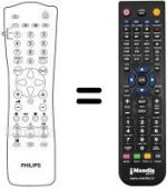 Télécommande équivalente Philips REMCON049