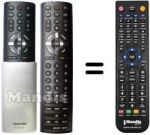 Télécommande équivalente REMCON198