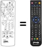 Télécommande équivalente REMCON763