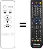 Mando a distancia equivalente Irradio VL210TC
