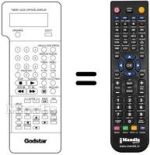 Replacement remote control LG 597-080E