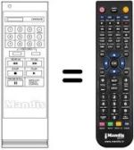 Mando a distancia equivalente LG GHV8210