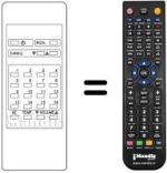Télécommande équivalente Audiosonic KBB1574