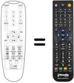 Mando a distancia equivalente LG 20J3RX