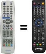 Replacement remote control LG 6710V00077V