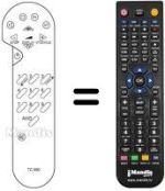 Télécommande équivalente REMCON753