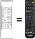 Télécommande équivalente QUELLE REMCON057