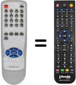 Télécommande équivalente TELE PILOT 741C