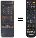 Télécommande équivalente Sanyo VHR3400I