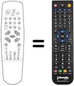 Mando a distancia equivalente Akai TV2107T