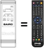 Mando a distancia equivalente Baird 8951