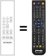 Mando a distancia equivalente Hitachi CPT2636