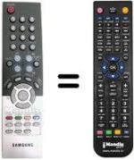 Mando a distancia equivalente Samsung AA59-00370B