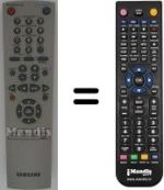 Mando a distancia equivalente Samsung SV445G