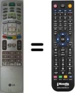 Mando a distancia equivalente LG AKB30588001