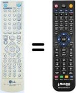 Mando a distancia equivalente LG RH255