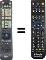 Mando a distancia equivalente LG 47LX650N